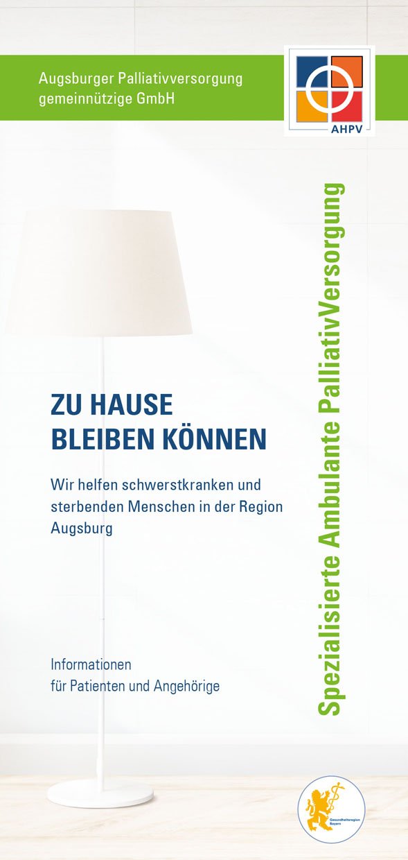 Flyer SAPV für Angehörige deutsch AHPV Augsburger Hospiz- und Palliativversorgung